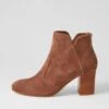 Upclimb Light Choc Suede Ankle Boots 2 Upclimb Light Choc Suede Ankle Boots -Lynx Shoes Shop TO10648EIVSU 2