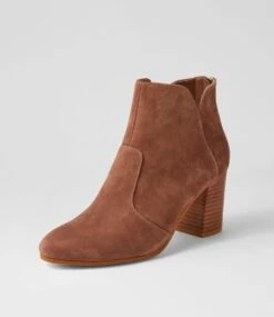 Upclimb Light Choc Suede Ankle Boots 8 Upclimb Light Choc Suede Ankle Boots -Lynx Shoes Shop TO10648EIVSU 3