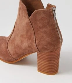 Upclimb Light Choc Suede Ankle Boots 11 Upclimb Light Choc Suede Ankle Boots -Lynx Shoes Shop TO10648EIVSU 6