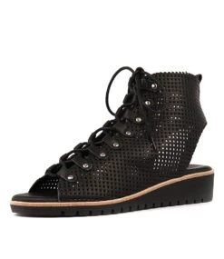 Gizelle Black Leather -Lynx Shoes Shop TO11020BLALE 1