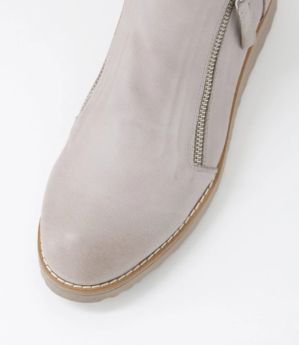 Ohmy Smoke Leather Ankle Boots 6 Ohmy Smoke Leather Ankle Boots - Image 4