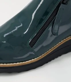 Ohmy Forest Black Patent Leather Ankle Boots -Lynx Shoes Shop TO11283HMQPL 6