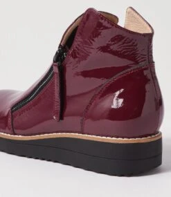 Ohmy Mulberry Black Patent Leather Ankle Boots 11 Ohmy Mulberry Black Patent Leather Ankle Boots -Lynx Shoes Shop TO11283IFDPL 6