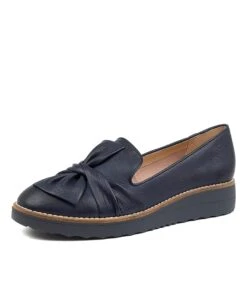 Oclem Navy Navy Sole Leather -Lynx Shoes Shop TO11356DKLLE 2