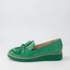 Oclem Dark Emerald Patent Leather Loafers -Lynx Shoes Shop TO11356HSUPL 2