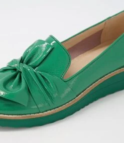 Oclem Dark Emerald Patent Leather Loafers -Lynx Shoes Shop TO11356HSUPL 6