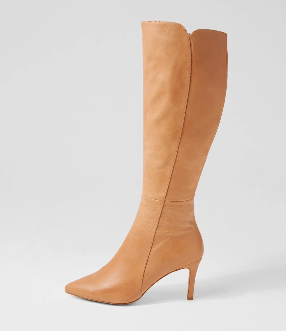 Buel Cappuccino Leather Knee High Boots 3 Buel Cappuccino Leather Knee High Boots