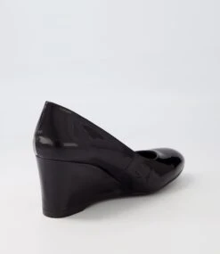 Melvina Black Patent Leather Heels -Lynx Shoes Shop TO11795BLAPL 4