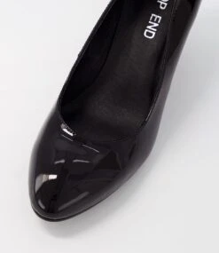 Melvina Black Patent Leather Heels -Lynx Shoes Shop TO11795BLAPL 5