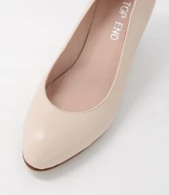 Melvina Nude Leather Heels -Lynx Shoes Shop TO11795NDULE 5