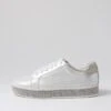 Pluma White Shimmer Silver Leather Jewels Sneakers -Lynx Shoes Shop TO11817WS82I 2