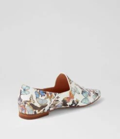 Sommer White Butterfly Leather Flat Shoes -Lynx Shoes Shop TO11836XHXLE 4