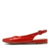 Fairy Red Patent Leather Flat Shoes 1 Fairy Red Patent Leather Flat Shoes -Lynx Shoes Shop TO11973REDPL 4