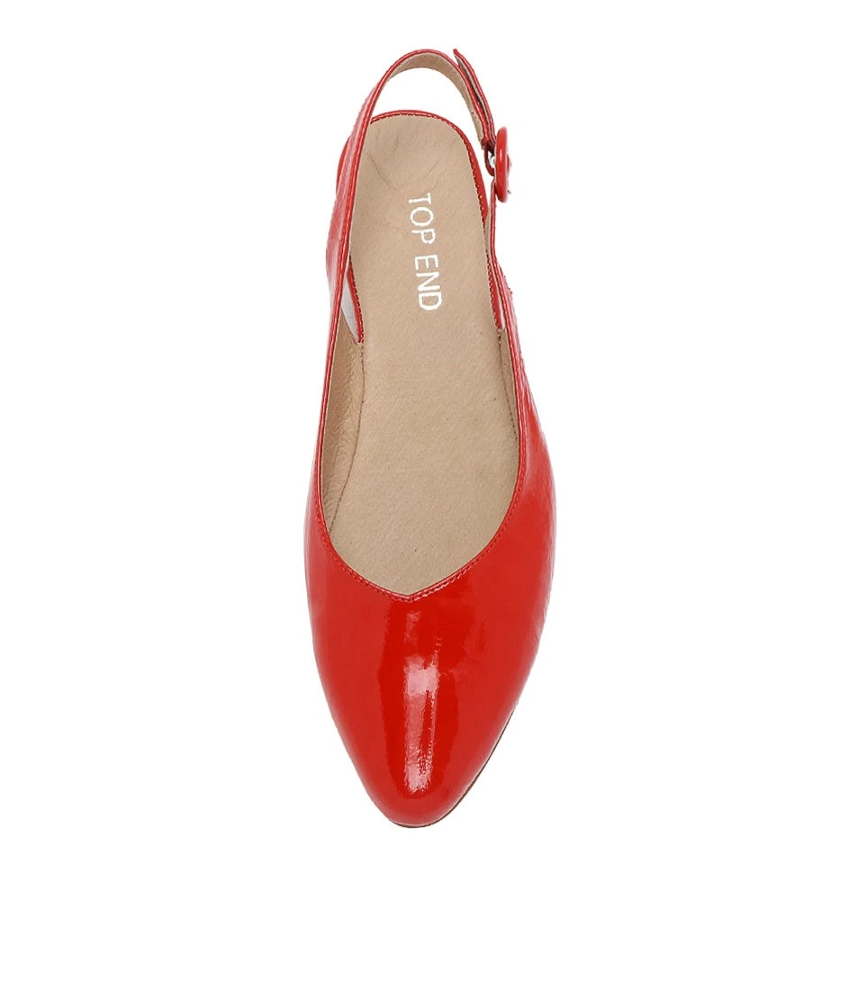 Fairy Red Patent Leather Flat Shoes 7 Fairy Red Patent Leather Flat Shoes - Image 5