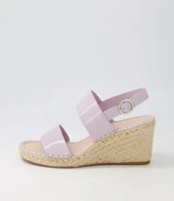 Gaga Lilac Patent Leather Espadrilles