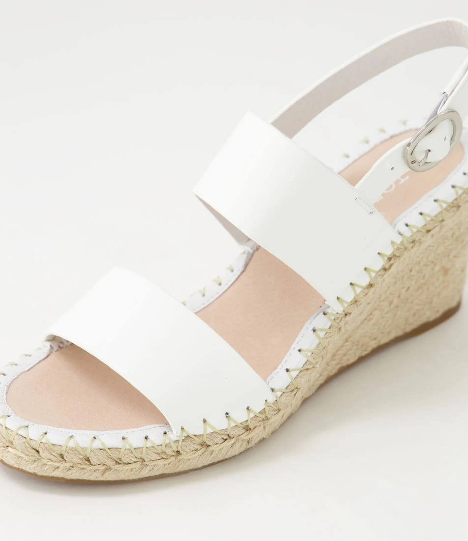 Gaga White Patent Leather Espadrilles 7 Gaga White Patent Leather Espadrilles - Image 5