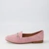 Mena Pink Suede Loafers -Lynx Shoes Shop TO12004PINSU 2