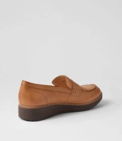 Oley Dark Tan Choc Leather Loafers -Lynx Shoes Shop TO12297TRZLE 4