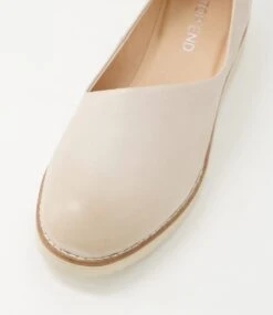 Ohdear Nude Leather Flat Shoes -Lynx Shoes Shop TO12298NWYLE 5
