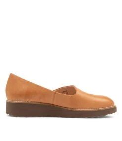 Ohdear Dark Tan Leather Flat Shoes -Lynx Shoes Shop TO12298TRMLE 5