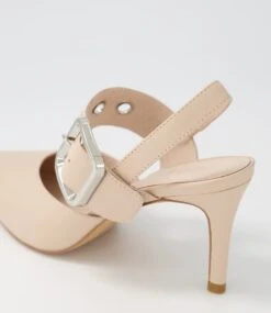 Brylie Nude Leather Heels -Lynx Shoes Shop TO12489NDULE 6
