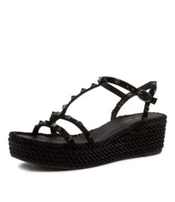 Lynsey To Black Black Suede Studs -Lynx Shoes Shop TO12532B58G7 2