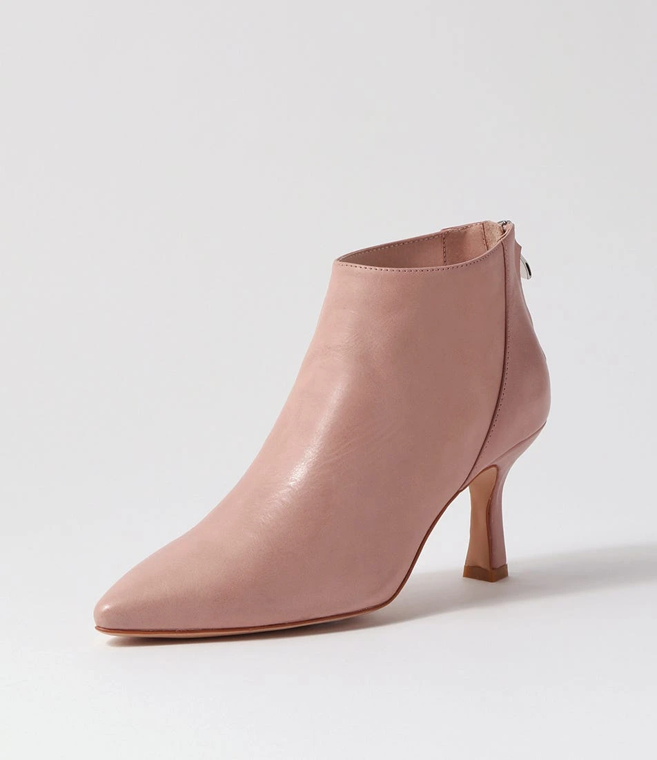 Lara Pink Leather Ankle Boots 4 Lara Pink Leather Ankle Boots - Image 2