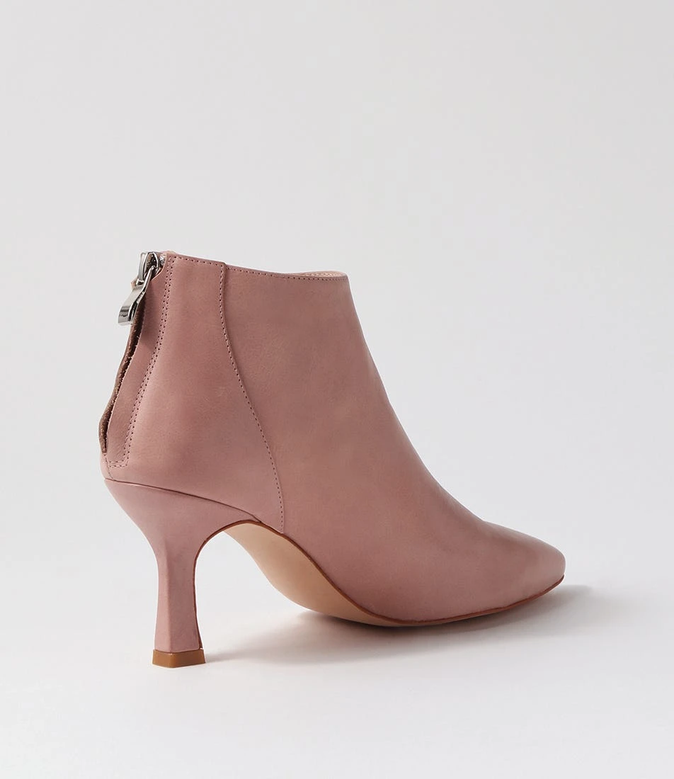 Lara Pink Leather Ankle Boots 5 Lara Pink Leather Ankle Boots - Image 3