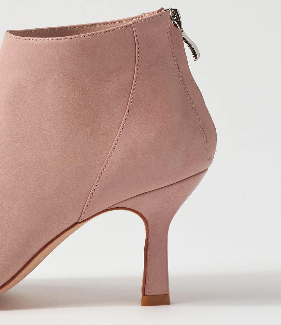 Lara Pink Leather Ankle Boots 7 Lara Pink Leather Ankle Boots - Image 5