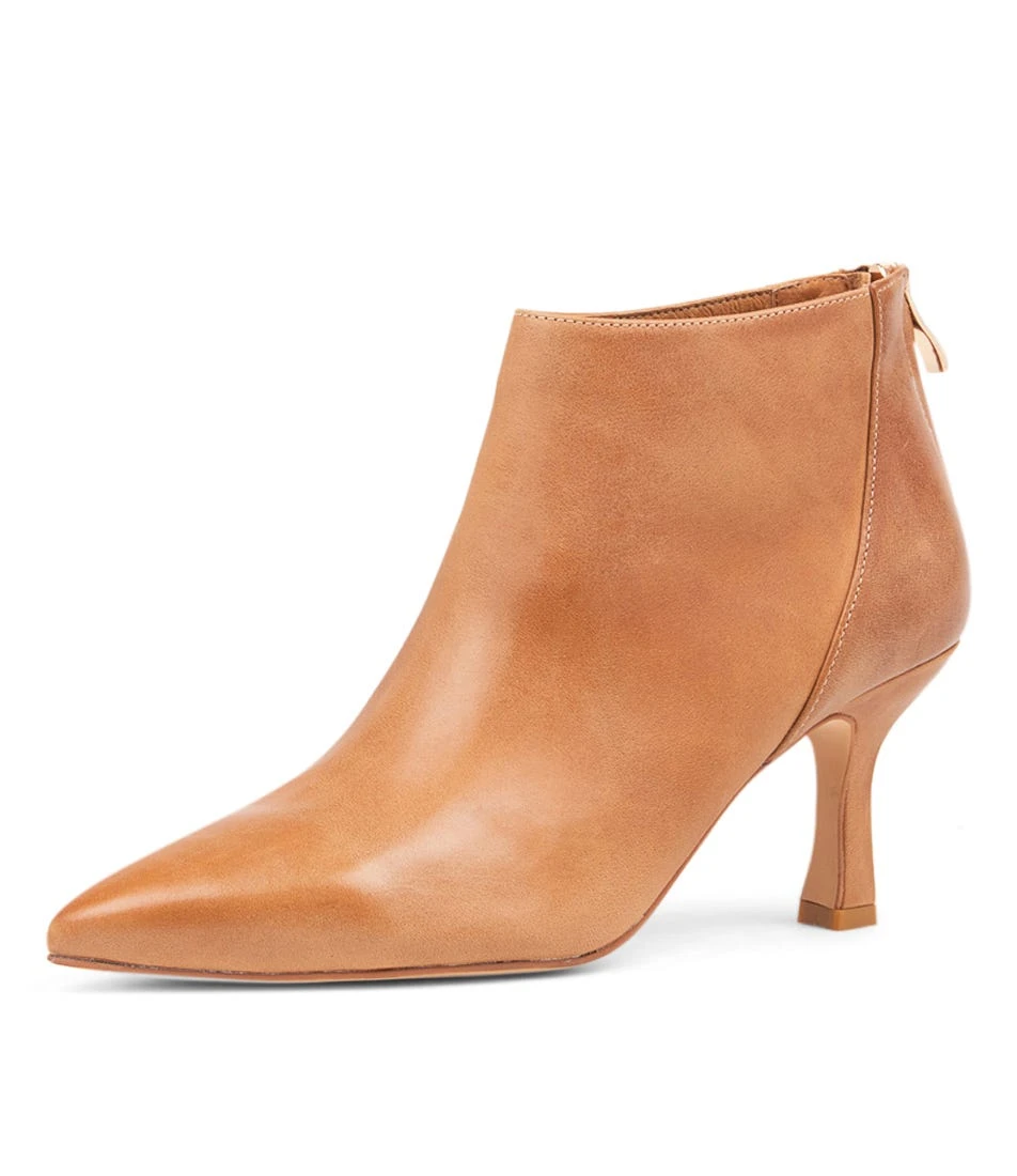 Lara Tan Leather Ankle Boots 4 Lara Tan Leather Ankle Boots - Image 2
