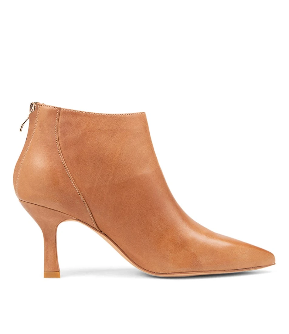 Lara Tan Leather Ankle Boots 6 Lara Tan Leather Ankle Boots - Image 4