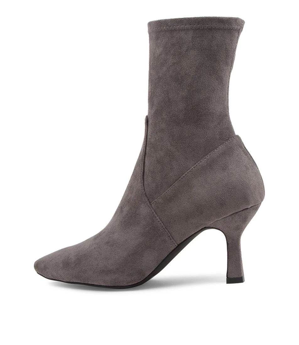 Lisbon Grey Microsuede Ankle Boots 3 Lisbon Grey Microsuede Ankle Boots