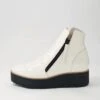 Nene Off White Black Patent Leather Ankle Boots -Lynx Shoes Shop TO12652WJ0PL 2