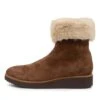 Ohana Dark Tan Suede Ankle Boots 1 Ohana Dark Tan Suede Ankle Boots -Lynx Shoes Shop TO12658ERCKD 4