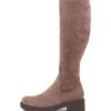 Pasha Taupe Microsuede Knee High Boots 1 Pasha Taupe Microsuede Knee High Boots -Lynx Shoes Shop TO12661KFZFT 4