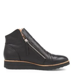 Opal Lrg Black Leopard Leather Ankle Boots 10 Opal Lrg Black Leopard Leather Ankle Boots -Lynx Shoes Shop TO12710BBAEI 5