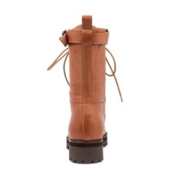 Adelyns Cognac Leather Lace Up Boots -Lynx Shoes Shop TO12906T07LE 3