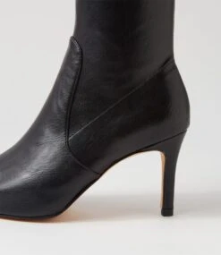 Boydy Black Stretch Smooth Knee High Boots -Lynx Shoes Shop TO12915BLAJZ 6