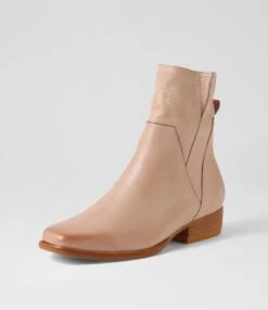 Gaines Cafe Leather Ankle Boots -Lynx Shoes Shop TO12918N43LE 3