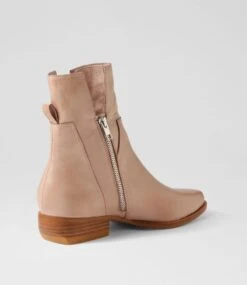 Gaines Cafe Leather Ankle Boots -Lynx Shoes Shop TO12918N43LE 4