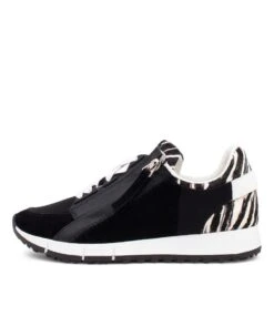 Jayme Black Leather Sneakers