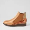 Osiel Dark Tan Camel Gold Leopard Multi Chelsea Boots 1 Osiel Dark Tan Camel Gold Leopard Multi Chelsea Boots -Lynx Shoes Shop TO12972T5XHG 2