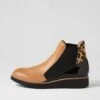Osiel Dark Tan Black Multi Chelsea Boots -Lynx Shoes Shop TO12972TAPHG 2