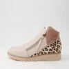 Ossha Café Cheetah Multi Ankle Boots -Lynx Shoes Shop TO12973KRUHG 2