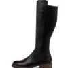 Unknots Black Leather Knee High Boots 1 Unknots Black Leather Knee High Boots -Lynx Shoes Shop TO12999BLAHB 4