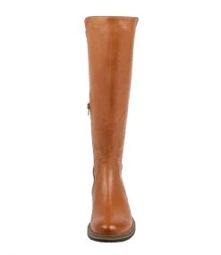Unknots Tan Leather Knee High Boots -Lynx Shoes Shop TO12999TANHB 6