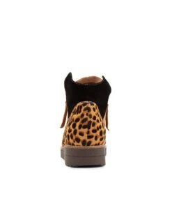Ossha Dark Tan Leopard Multi Ankle Boots -Lynx Shoes Shop TO13027T1LHG 3