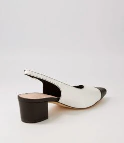 Amedeo Black White Multi Heels -Lynx Shoes Shop TO13052BCZHG 4