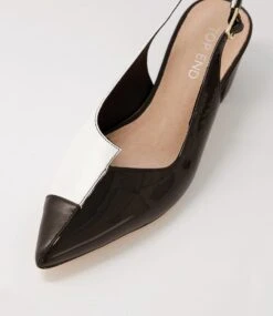 Amedeo Black White Multi Heels -Lynx Shoes Shop TO13052BCZHG 5