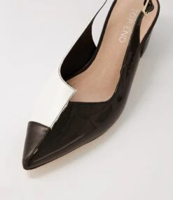 Amedeo Black White Multi Heels -Lynx Shoes Shop TO13052BCZHG 6